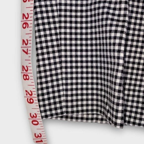Tommy Hilfiger Womens Pants Sz 10 Black‎ White Checked Straight Stretch Classic - Picture 11 of 12
